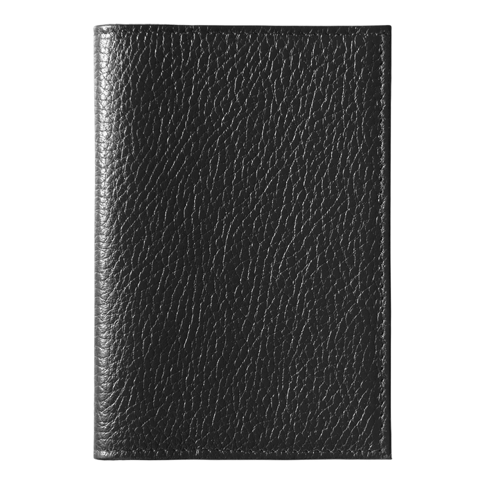 Обложка для паспорта Leather Sky Flotter Trend из натуральной кожи, черная для нанесения логотипа