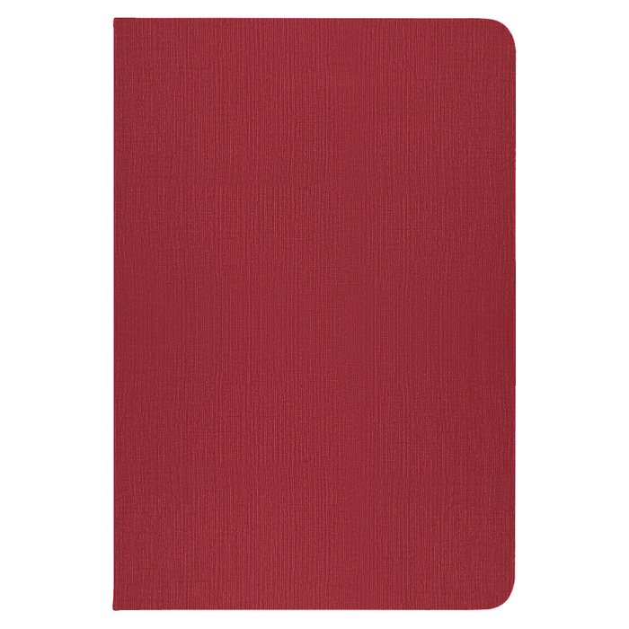 Блокнот Forest Alfa Polo Linen А5, недатированный, в твердой обложке, красный для нанесения логотипа