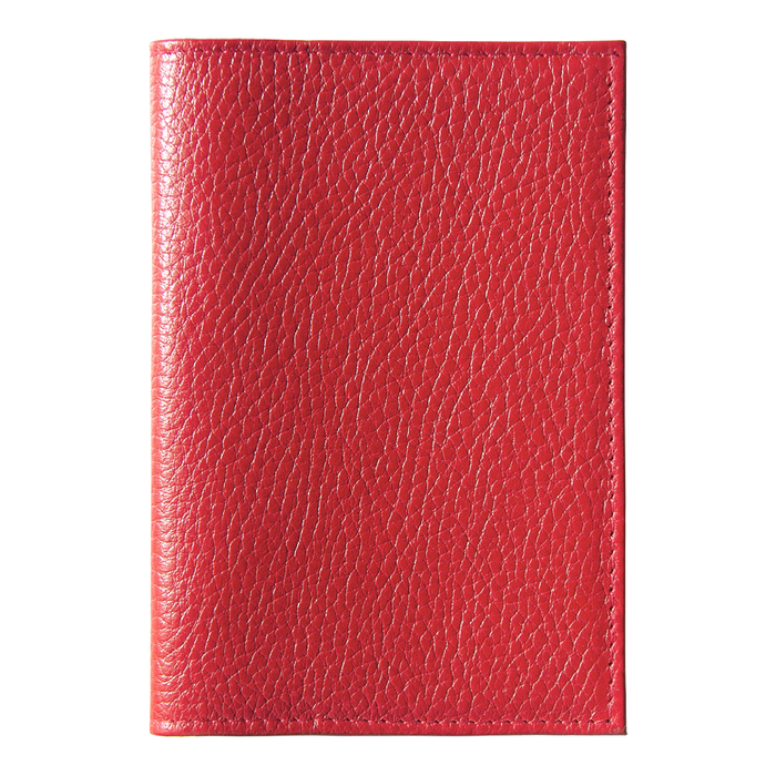Обложка для автодокументов Leather Sky Flotter Sun из натуральной кожи, красная 4060С для нанесения логотипа