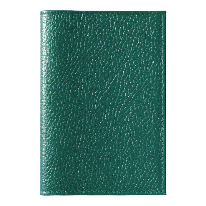 Обложка для автодокументов Leather Sky Flotter Sun из натуральной кожи, зеленая для нанесения логотипа