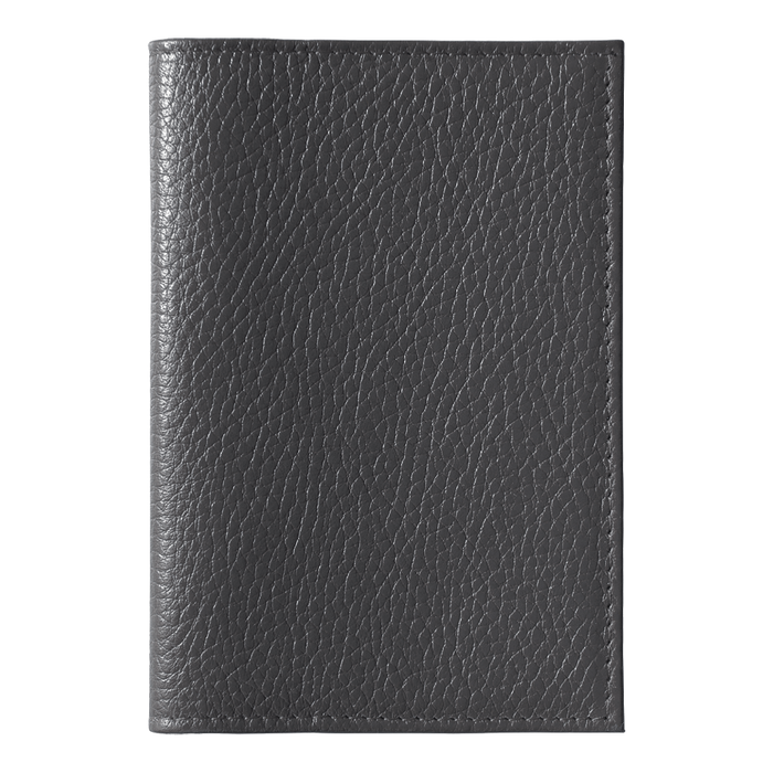 Обложка для автодокументов Leather Sky Flotter Sun из натуральной кожи, темно-серая 402С для нанесения логотипа