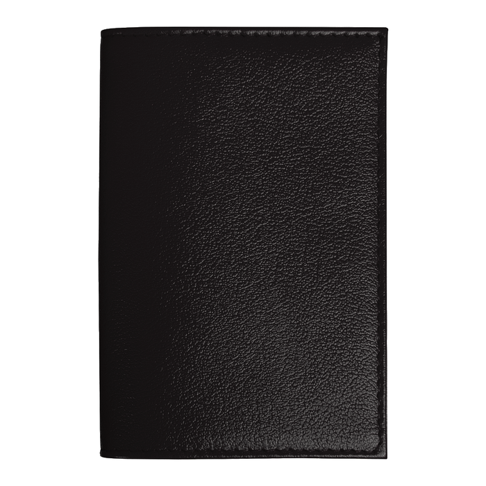 Обложка для автодокументов Leather Sky Matt Sun из натуральной кожи, черная для нанесения логотипа