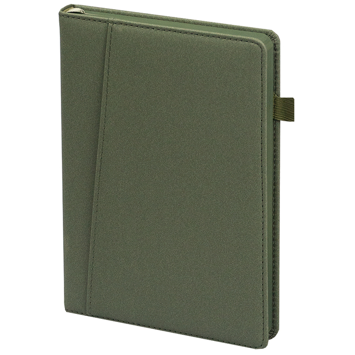 Ежедневник Smart Napoli Fusion А5, оливковый, недатированный, в твердой обложке с поролоном для нанесения логотипа