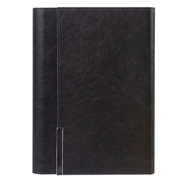 Ежедневник в суперобложке Country Liberty Mocca A5+, черный, недатированный, в твердой обложке для нанесения логотипа