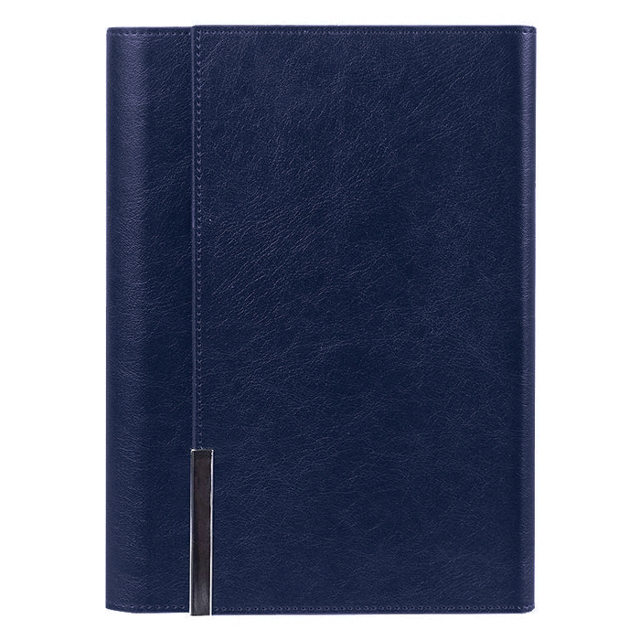 Ежедневник в суперобложке Country Liberty Mocca A5+, темно-синий, недатированный, в твердой обложке для нанесения логотипа