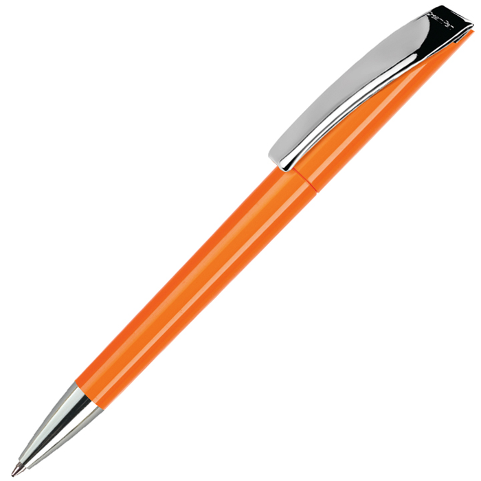 Ручка шариковая, пластиковая, оранжевая, EVO для нанесения логотипа
