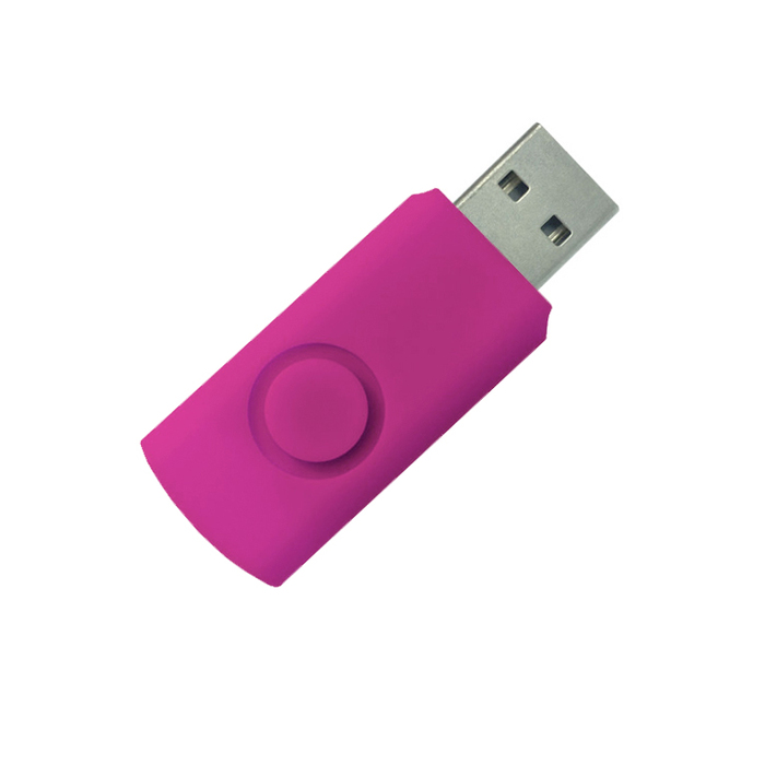 Корпус для флеш накопителя Twister 16GB, пластик Софт Тач, розовый для нанесения логотипа