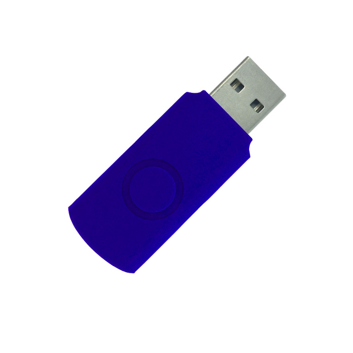 Корпус для флеш накопителя Twister 32GB, пластик Софт Тач, синий для нанесения логотипа