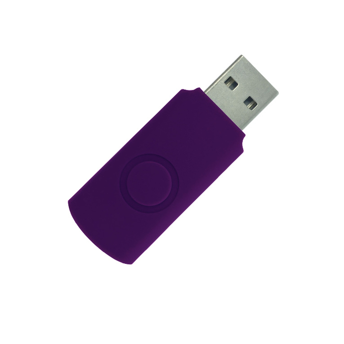 Корпус для флеш накопителя Twister 32GB, пластик Софт Тач, фиолетовый для нанесения логотипа