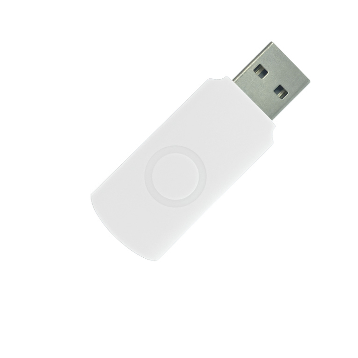Корпус для флеш накопителя Twister 32GB, пластик Софт Тач, белый для нанесения логотипа