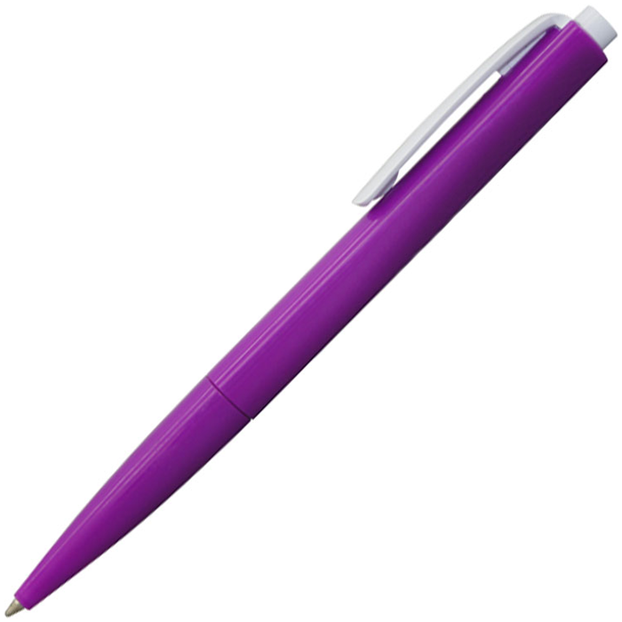 Ручка шариковая, пластиковая, фиолетовая/белая, Танго для нанесения логотипа