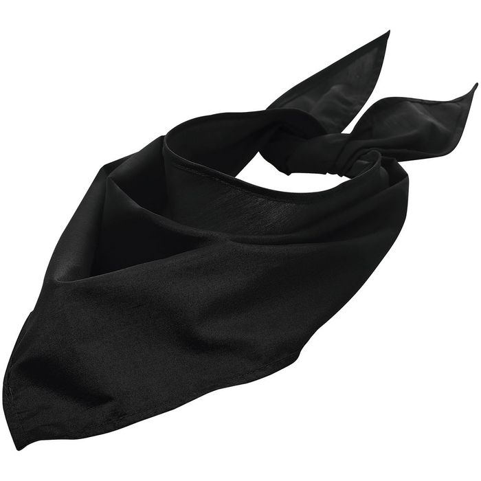 Шейный платок Bandana, черный для нанесения логотипа