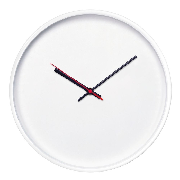 Часы настенные ChronoTop, белые для нанесения логотипа