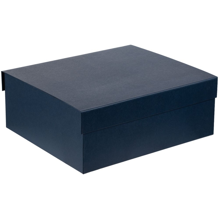 Коробка My Warm Box, темно-синяя для нанесения логотипа