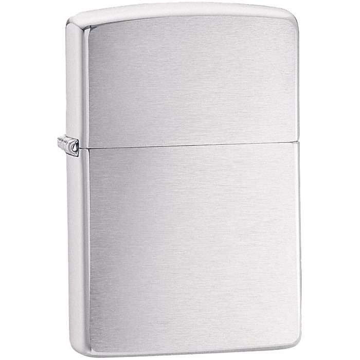 Зажигалка Zippo Armor Brushed, матовая серебристая для нанесения логотипа