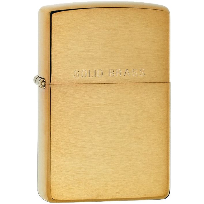 Зажигалка Zippo Classic Brushed, золотистая для нанесения логотипа