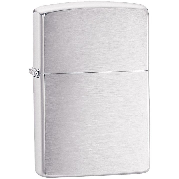 Зажигалка Zippo Classic Brushed, серебристая для нанесения логотипа