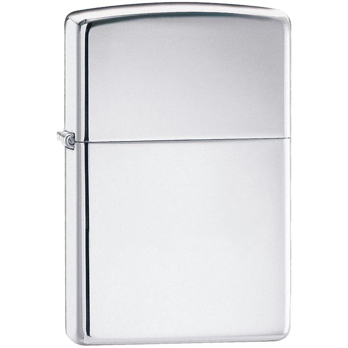Зажигалка Zippo Classic High Polish, серебристая для нанесения логотипа
