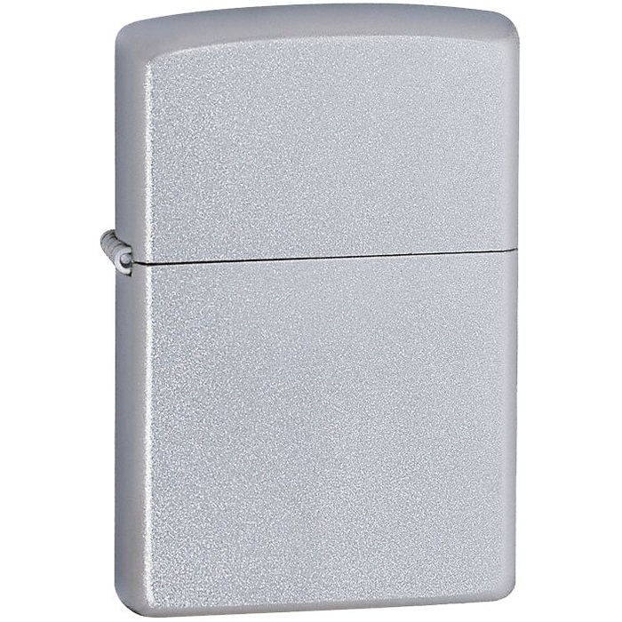 Зажигалка Zippo Classic Satin, серебристая для нанесения логотипа