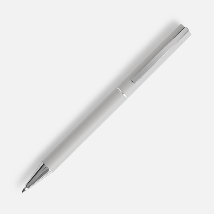 Ручка шариковая Blade Soft Touch, серая для нанесения логотипа
