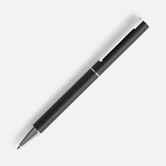 Ручка шариковая Blade Soft Touch, черная для нанесения логотипа