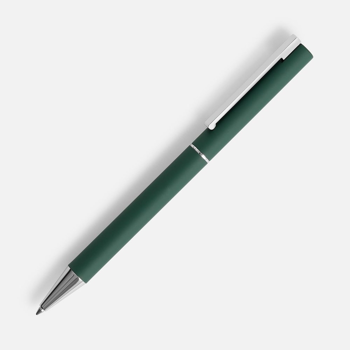 Ручка шариковая Blade Soft Touch, зеленая для нанесения логотипа