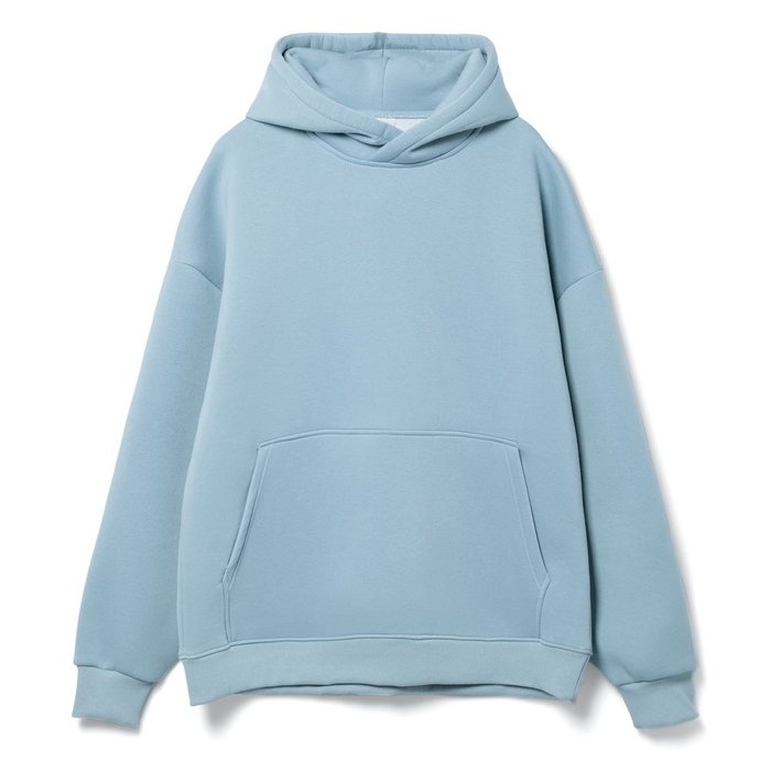 Худи Kulonga Oversize, серо-голубое, размер ХS/S для нанесения логотипа