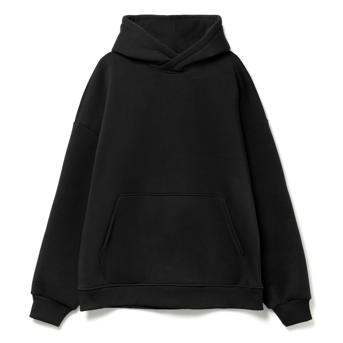 Худи Kulonga Oversize, черное, размер XS/S для нанесения логотипа