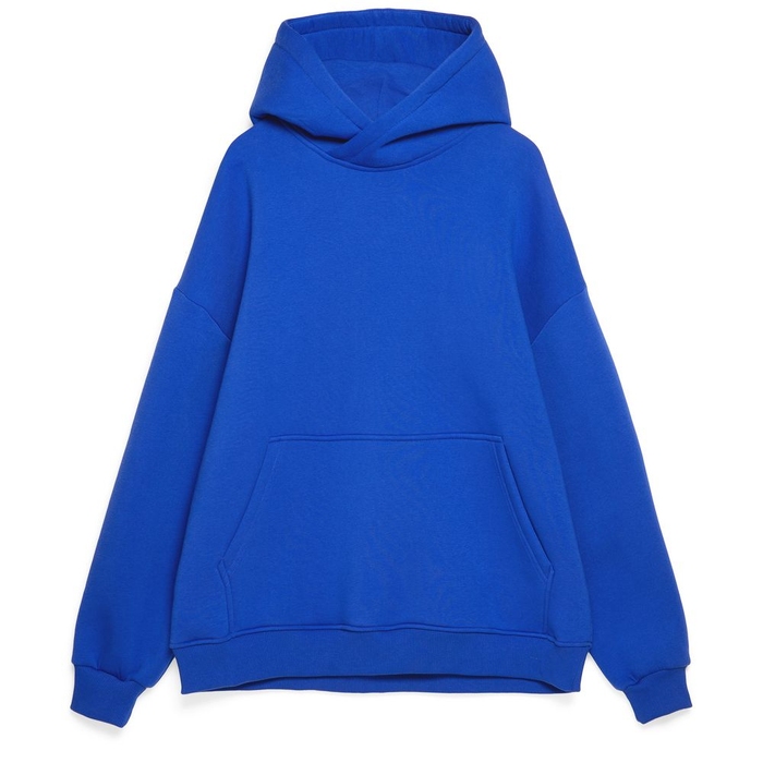 Худи Kulonga Oversize, ярко-синее, размер ХS/S для нанесения логотипа