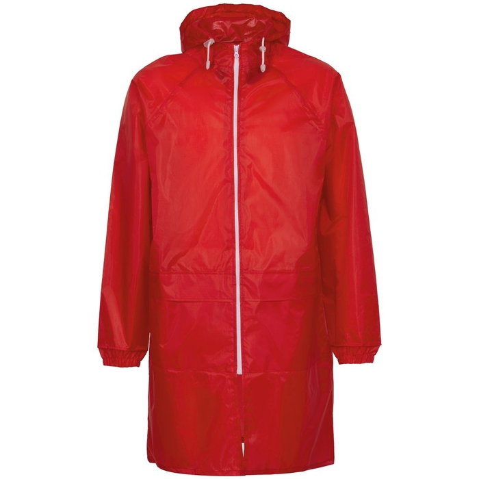 Дождевик Rainman Zip Pro красный, размер S для нанесения логотипа