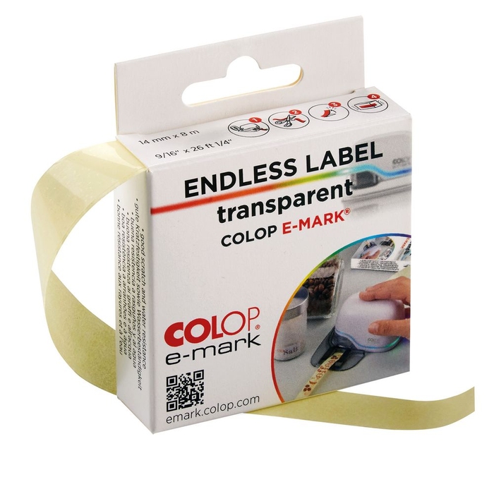 Клейкая лента для принтера Colop e-mark, прозрачная для нанесения логотипа