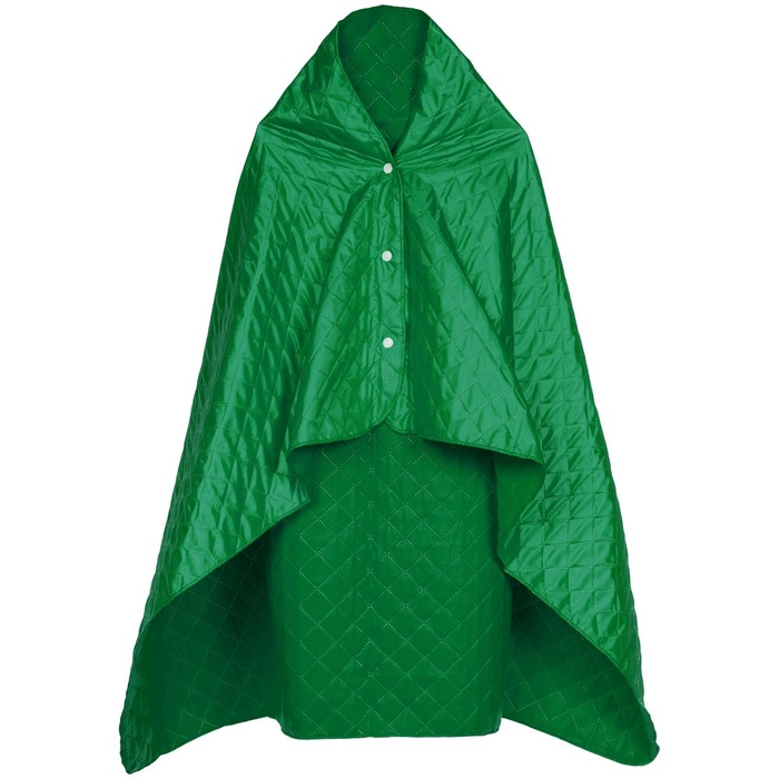 Плед-пончо для пикника SnapCoat, зеленый для нанесения логотипа