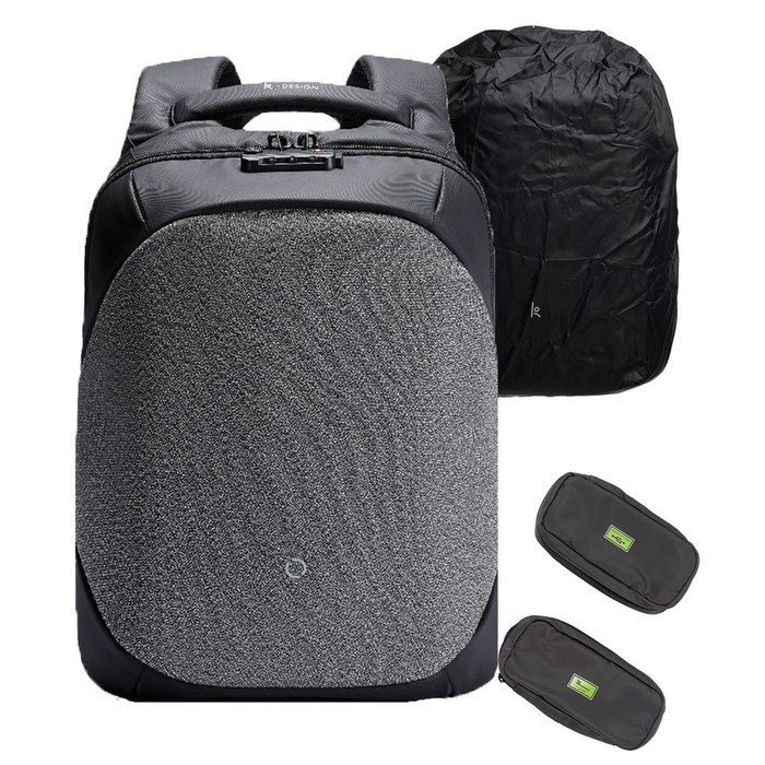 Рюкзак ClickPack Pro, черный с серым для нанесения логотипа