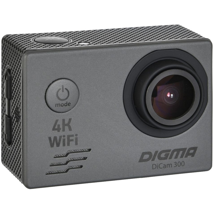 Экшн-камера Digma DiCam 300, серая для нанесения логотипа