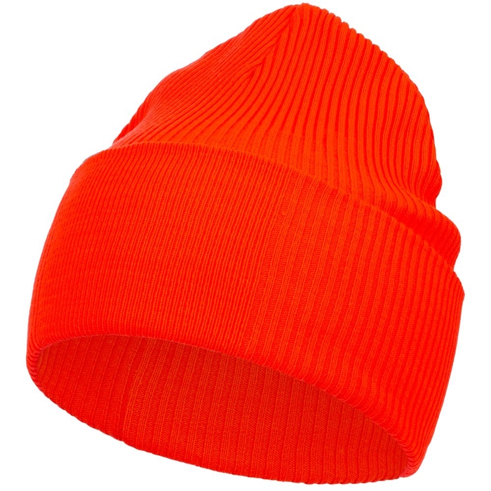 Шапка Real Rib, красно-оранжевая для нанесения логотипа