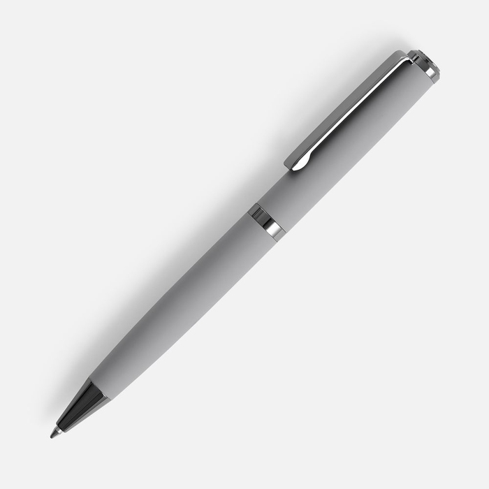 Ручка шариковая Inkish Gunmetal в футляре, серая для нанесения логотипа