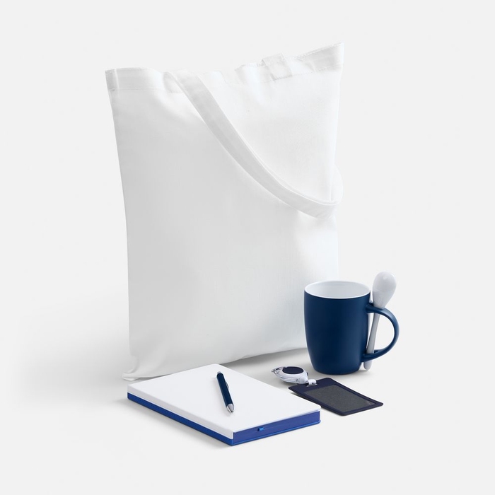 Набор Welcome Pack, синий с белым для нанесения логотипа