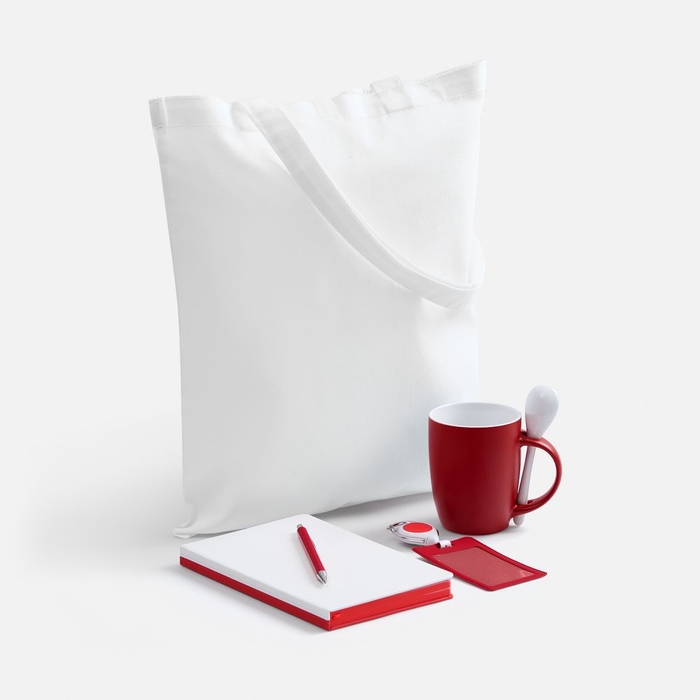 Набор Welcome Pack, красный с белым для нанесения логотипа