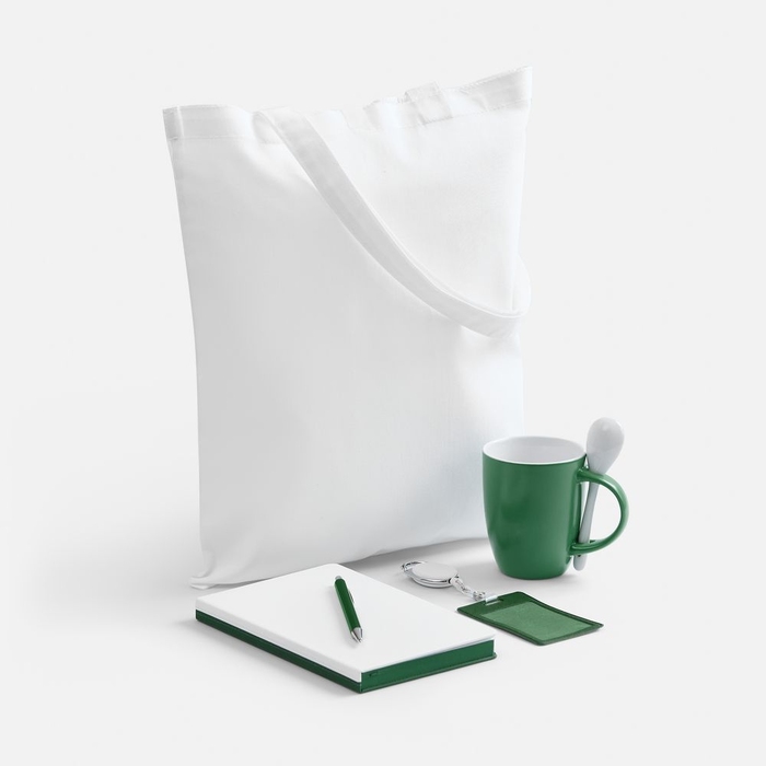 Набор Welcome Pack, зеленый с белым для нанесения логотипа