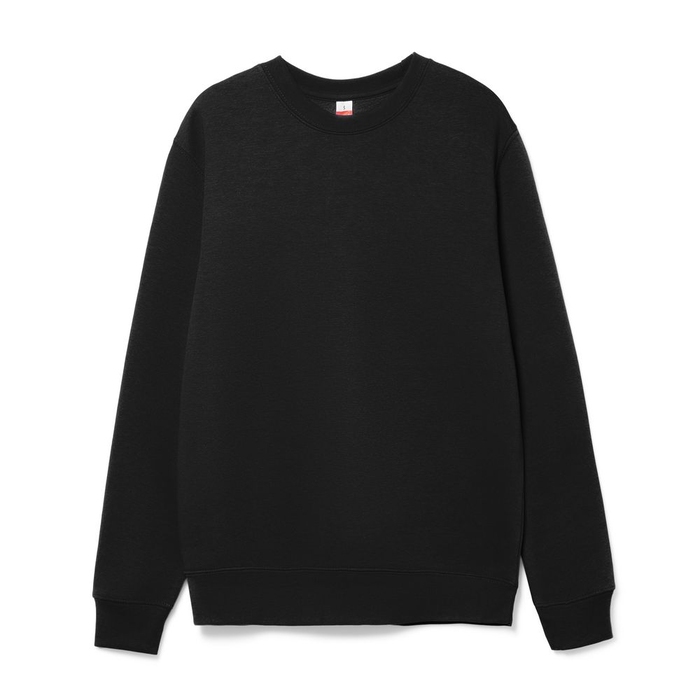 Свитшот унисекс Delta, черный, размер S для нанесения логотипа