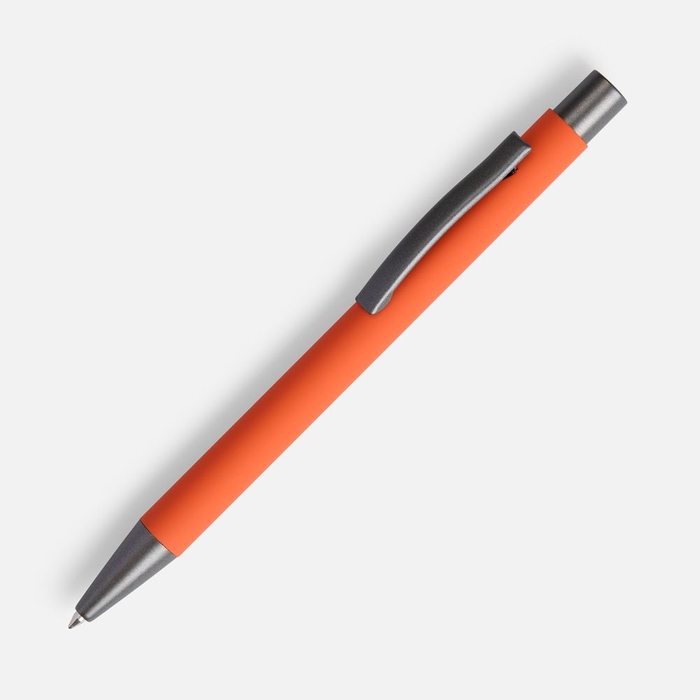 Ручка шариковая Atento Soft Touch, оранжевая для нанесения логотипа