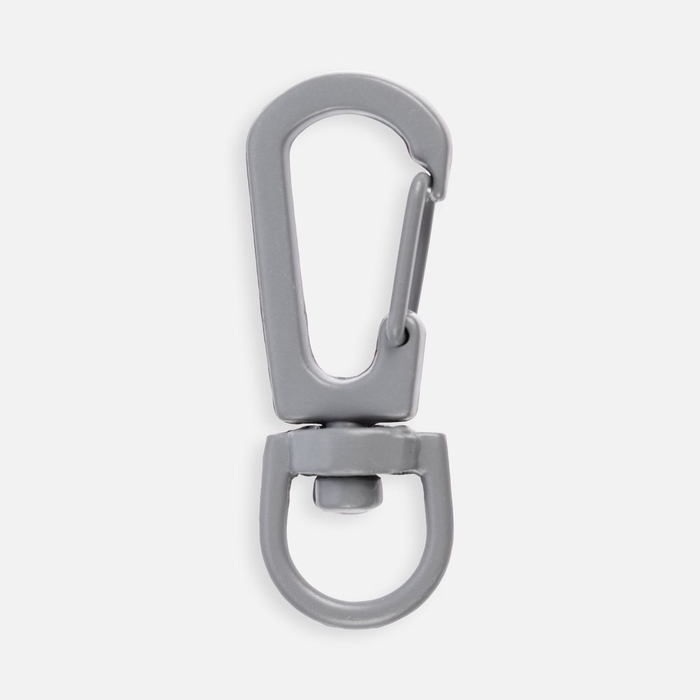 Застежка-карабин Snap Hook, S, серая для нанесения логотипа