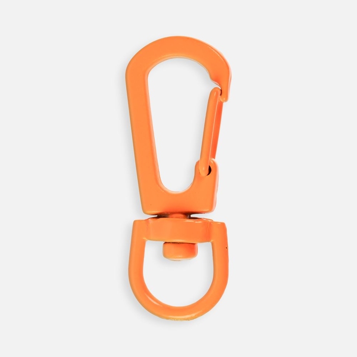 Застежка-карабин Snap Hook, S, оранжевый неон для нанесения логотипа
