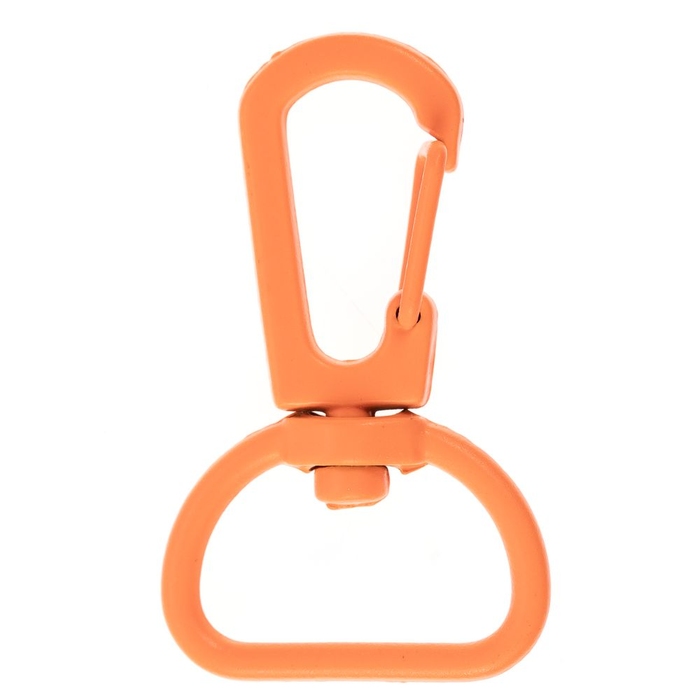 Застежка-карабин Snap Hook, M, оранжевый неон для нанесения логотипа