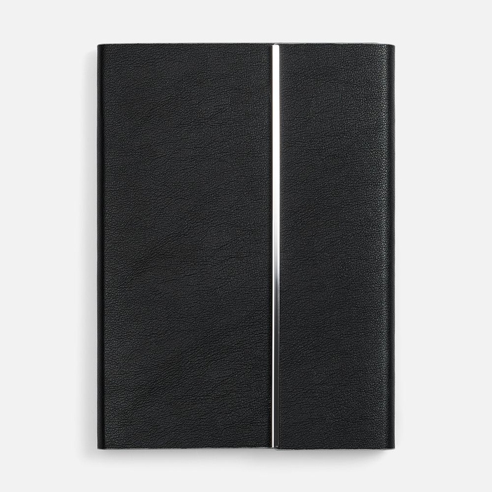 Ежедневник Petrus Flap, недатированный, черный для нанесения логотипа