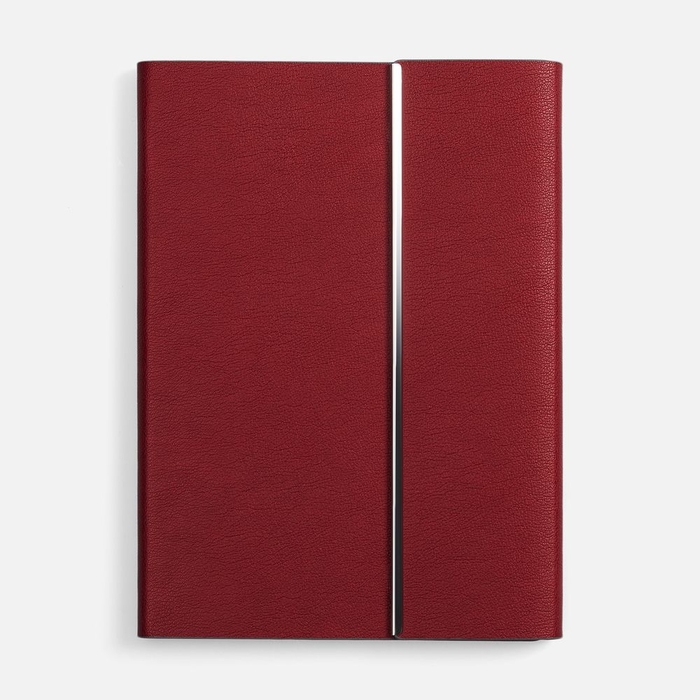 Ежедневник Petrus Flap, недатированный, красный для нанесения логотипа