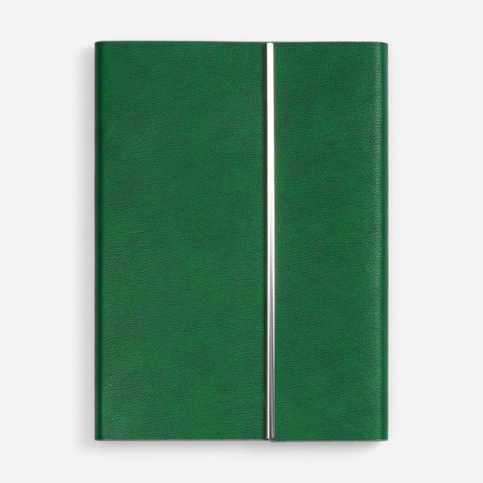 Ежедневник Petrus Flap, недатированный, зеленый для нанесения логотипа