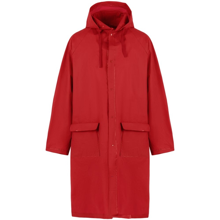 Дождевик RainDrop, красный, размер M/L для нанесения логотипа