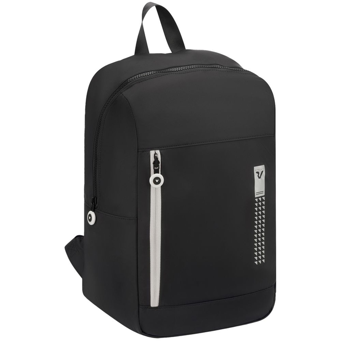 Складной рюкзак Compact Neon, черный с белым для нанесения логотипа
