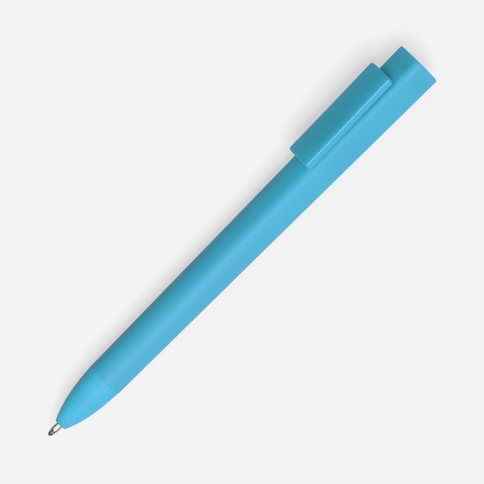 Ручка шариковая Swiper SQ Soft Touch, голубая для нанесения логотипа